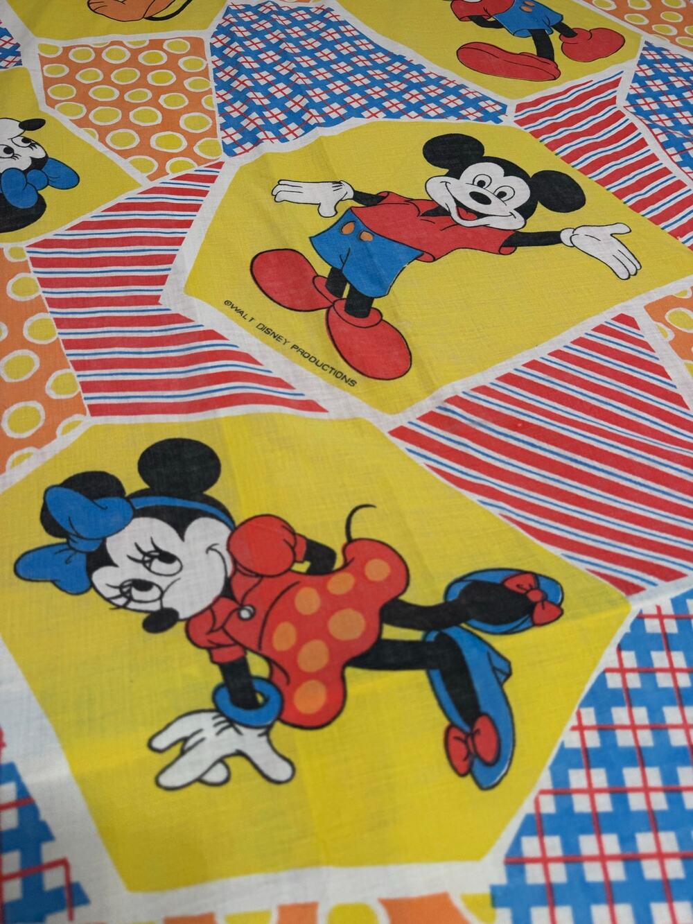 Disney Vintage Twin Flat Sheet Patchwork